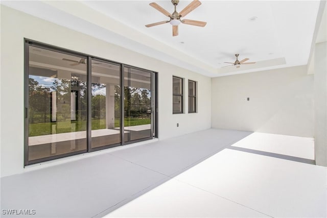 206 Jack Ave N, Lehigh Acres, FL 33971 - view of patio with ceiling fan