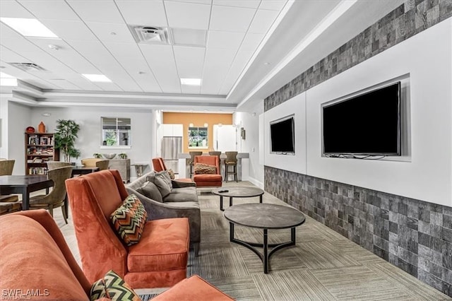 2127 Hamlin St, Naples, FL 34120 - living room featuring carpet flooring