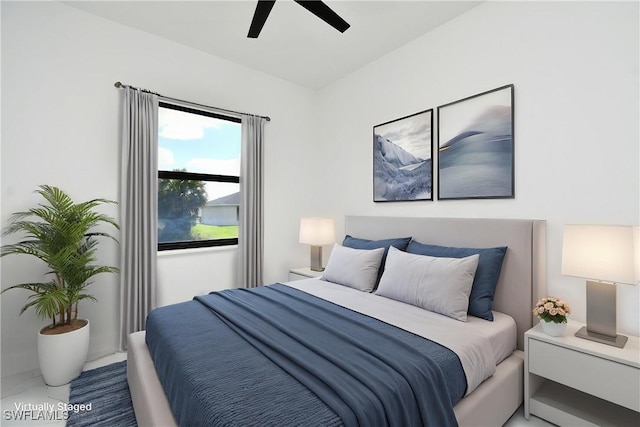 3808 2nd St W, Lehigh Acres, FL 33971 - bedroom featuring ceiling fan