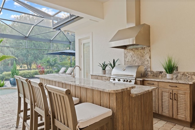 4249 Deephaven Ln, Naples, FL 34119 - view of patio / terrace featuring a lanai