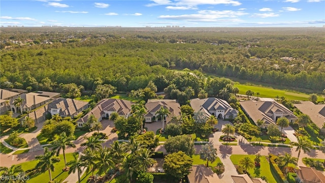 4249 Deephaven Ln, Naples, FL 34119 - aerial perspective of suburban area with a forest