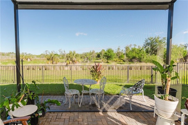 5633 Cassidy Ln, Ave Maria, FL 34142 - view of patio / terrace with a fenced backyard