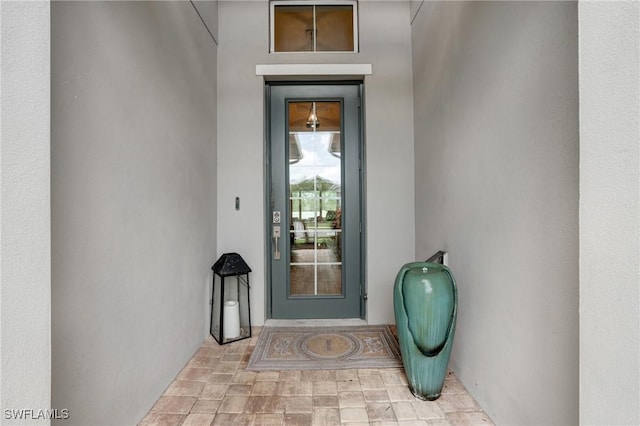 9292 Cayman Dr, Naples, FL 34114 - view of exterior entry with stucco siding