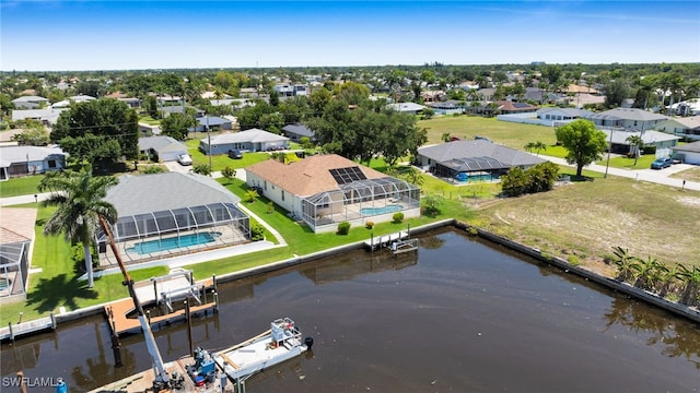 2010 SE 13th Ter, Cape Coral, FL 33990 - aerial view of residential area featuring a large body of water