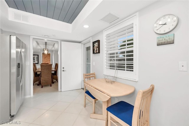 1020 Swallow Ave Unit 102, Marco Island, FL 34145 - dining space featuring light tile patterned floors and recessed lighting