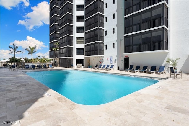 6612 Estero Blvd Unit Ph2, Fort Myers Beach, FL 33931 - community pool featuring a patio area