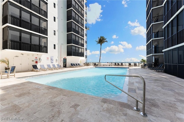 6612 Estero Blvd Unit Ph2, Fort Myers Beach, FL 33931 - community pool with a patio
