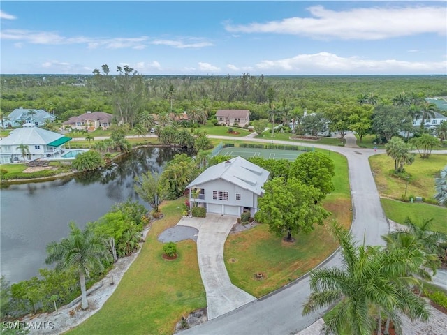 7269 Heaven Ln, Fort Myers, FL 33908 - bird's eye view of a nearby body of water and a heavily wooded area