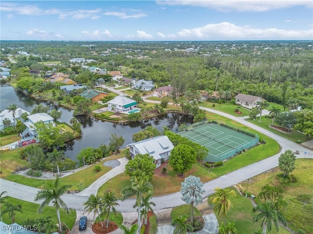 7269 Heaven Ln, Fort Myers, FL 33908 - aerial view of property and surrounding area with a large body of water and nearby suburban area