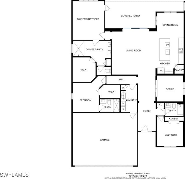8651 Colony Trace Dr, Fort Myers, FL 33908 - floor plan / room layout