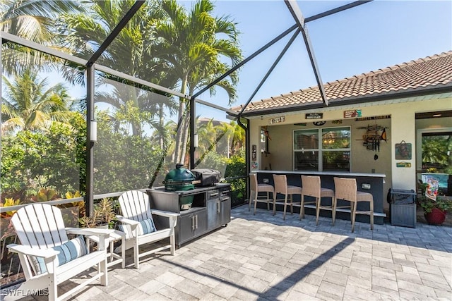 8651 Colony Trace Dr, Fort Myers, FL 33908 - view of patio / terrace featuring a lanai