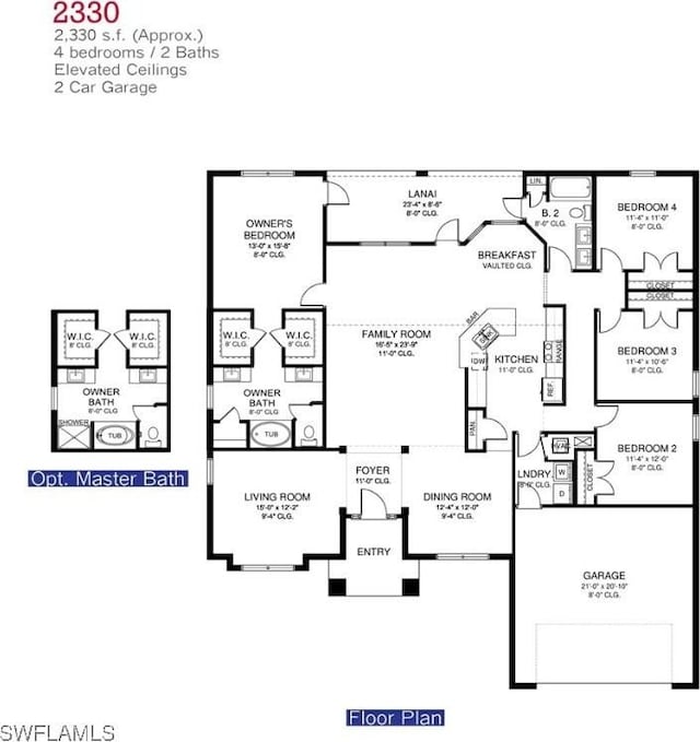 2201 Como St, Port Charlotte, FL 33948 - floor plan / room layout