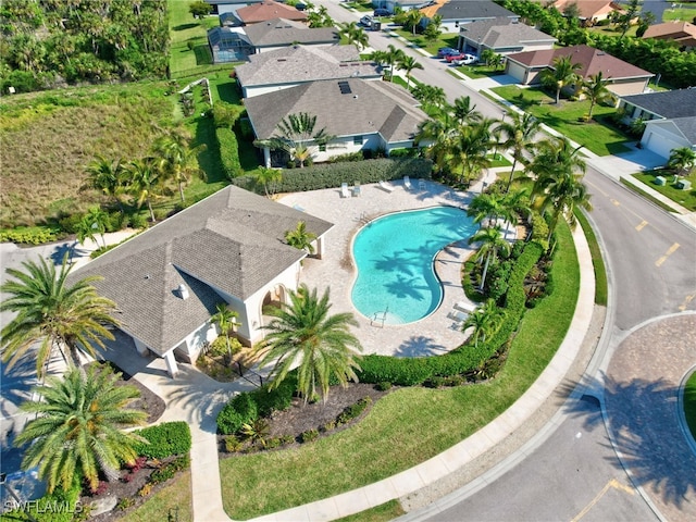 17319 Coastal Ridge Dr, Fort Myers, FL 33908 - aerial view of residential area with a pool area