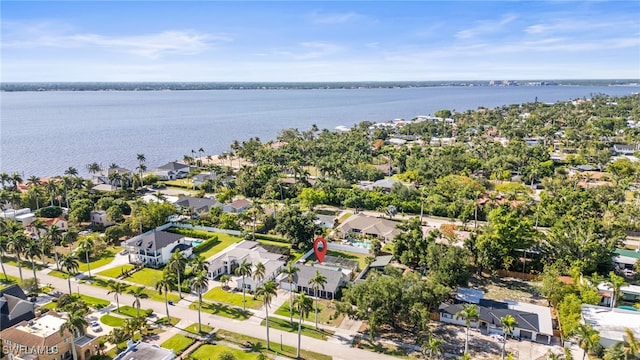 1263 Caloosa Dr, Fort Myers, FL 33901 - aerial view of residential area with a nearby body of water