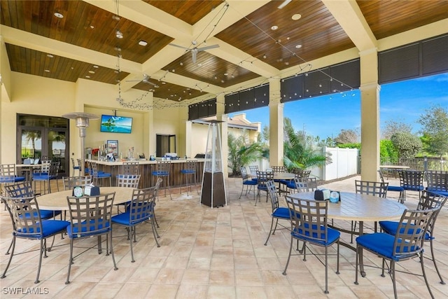 2102 Antigua Ln, Naples, FL 34120 - view of patio with outdoor dining area
