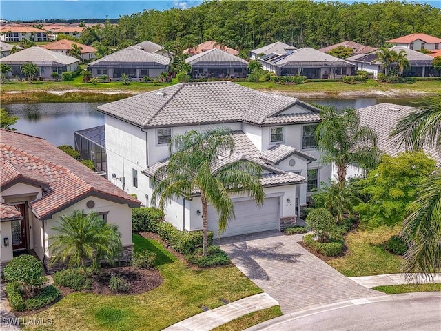11937 Silver Cobblestone Way, Fort Myers, FL 33913 - aerial view of residential area with a large body of water