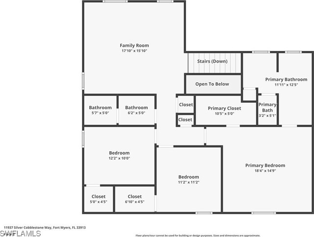 11937 Silver Cobblestone Way, Fort Myers, FL 33913 - property floor plan
