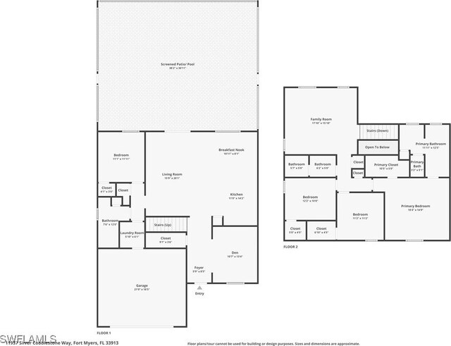 11937 Silver Cobblestone Way, Fort Myers, FL 33913 - property floor plan
