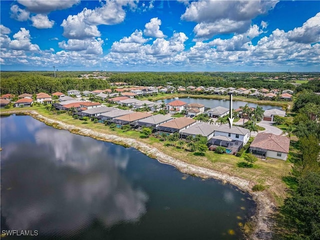 11937 Silver Cobblestone Way, Fort Myers, FL 33913 - aerial perspective of suburban area with a large body of water
