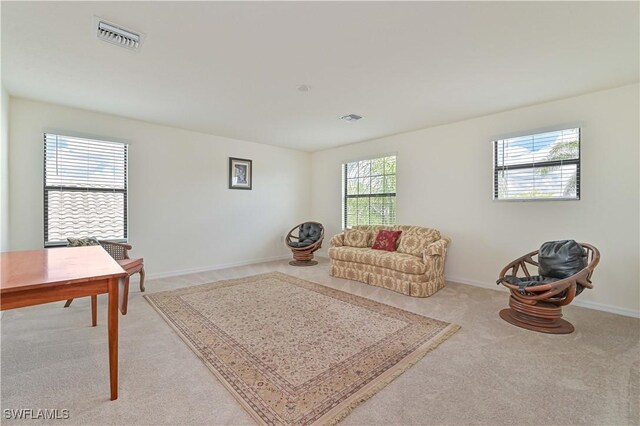 11937 Silver Cobblestone Way, Fort Myers, FL 33913 - living area with light colored carpet and baseboards
