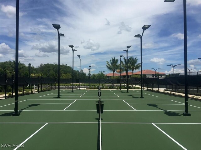 11937 Silver Cobblestone Way, Fort Myers, FL 33913 - view of tennis court featuring community basketball court