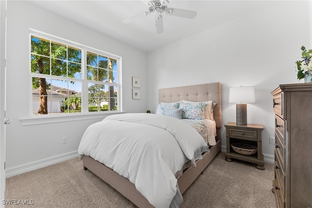 16523 Crescent Beach Way, Bonita Springs, FL 34135 - bedroom featuring carpet flooring, baseboards, and ceiling fan