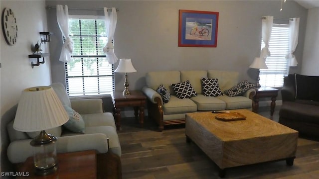 17156 Ravens Roost Unit 7, Fort Myers, FL 33908 - living area with wood finished floors