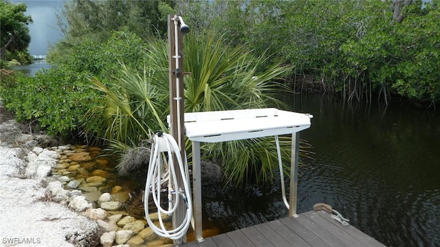 17156 Ravens Roost Unit 7, Fort Myers, FL 33908 - dock area with a water view