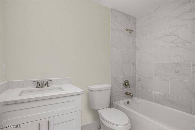 876 Apartment St E, Lehigh Acres, FL 33974 - full bath with toilet, vanity, and shower / washtub combination
