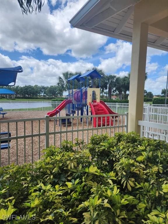 16006 Mistflower Dr, Alva, FL 33920 - community jungle gym featuring a water view