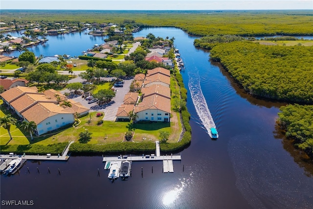 154 Newport Dr Unit 1307, Naples, FL 34114 - aerial view of residential area featuring a nearby body of water