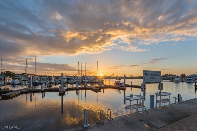 154 Newport Dr Unit 1307, Naples, FL 34114 - dock area featuring a water view and view of marina