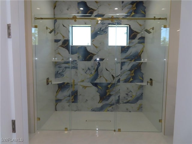 3813 16th Ave NE, Naples, FL 34120 - bathroom with a marble finish shower
