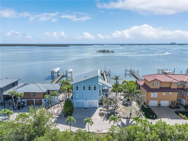 21401 Widgeon Ter, Fort Myers Beach, FL 33931 - view from above of property featuring a large body of water