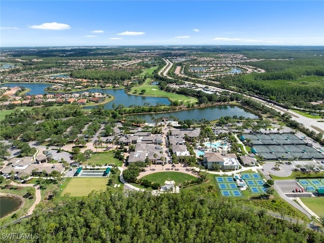 10450 Materita Dr, Fort Myers, FL 33913 - aerial view of property and surrounding area with a large body of water and nearby suburban area