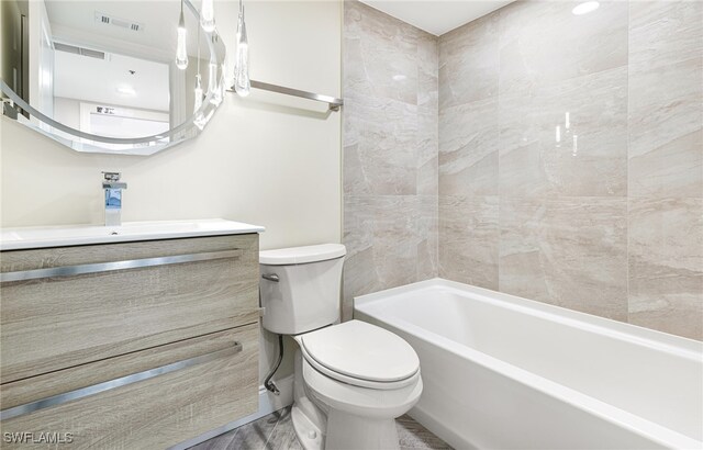 16320 Kelly Cove Dr Unit 267, Fort Myers, FL 33908 - bathroom with toilet, vanity, and  shower combination