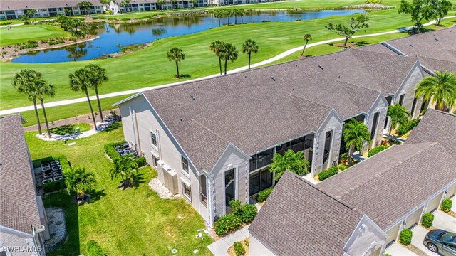 16320 Kelly Cove Dr Unit 267, Fort Myers, FL 33908 - drone / aerial view of a local golf course and a nearby body of water