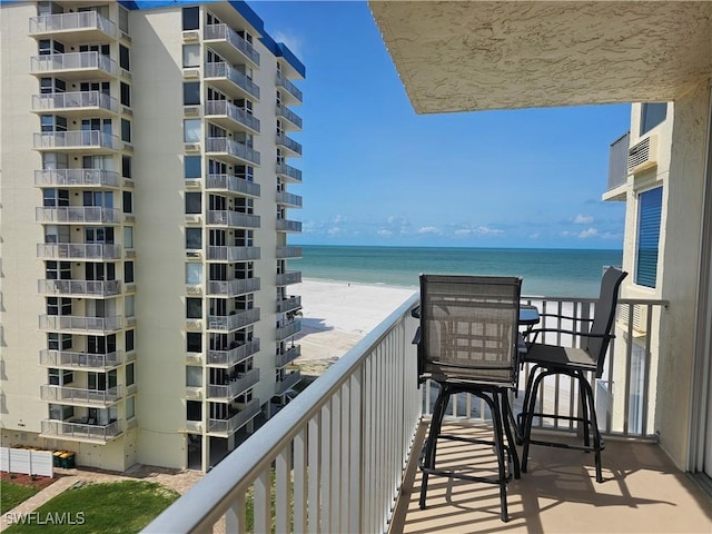 7330 Estero Blvd Unit 601, Fort Myers Beach, FL 33931 - balcony featuring view of water and beach