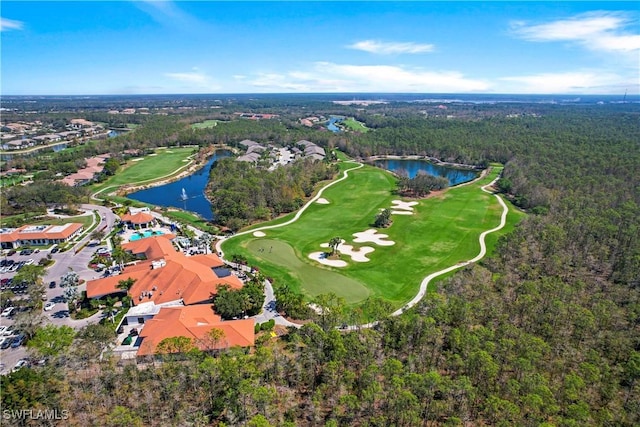 8032 Kilkenny Way Unit G33, Naples, FL 34112 - drone / aerial view of a nearby body of water, a golf club, and a forest