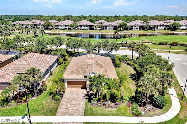 9578 Coquina Cir, Naples, FL 34120 - aerial view of residential area with a large body of water