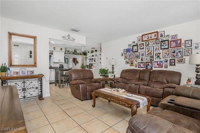 13031 9th St, Fort Myers, FL 33905 - living room featuring light tile patterned flooring