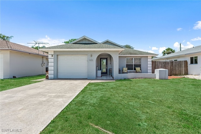 626 103rd Ave N, Naples, FL 34108 - single story home with concrete driveway, stucco siding, an attached garage, and a shingled roof
