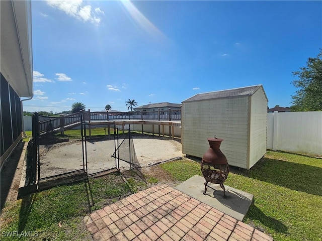 3903 1st St SW, Lehigh Acres, FL 33976 - fenced backyard with a patio