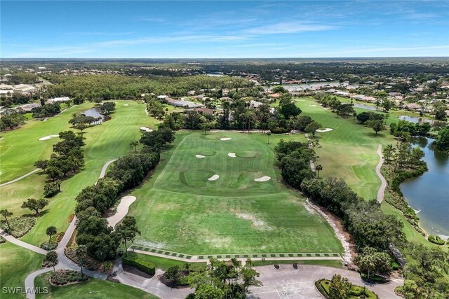 1340 Charleston Square Dr Unit 101, Naples, FL 34110 - aerial overview of property's location featuring a nearby body of water, a golf club, and nearby suburban area