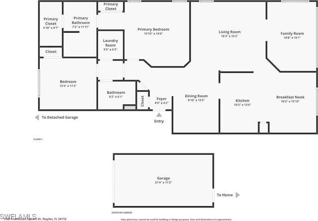 1340 Charleston Square Dr Unit 101, Naples, FL 34110 - home floor plan