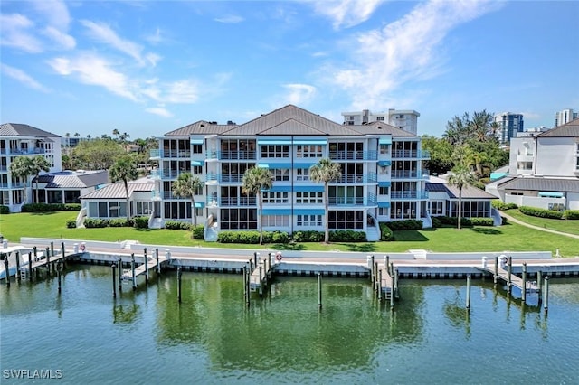 255 Park Shore Dr Unit 3-341, Naples, FL 34103 - dock area with a water view