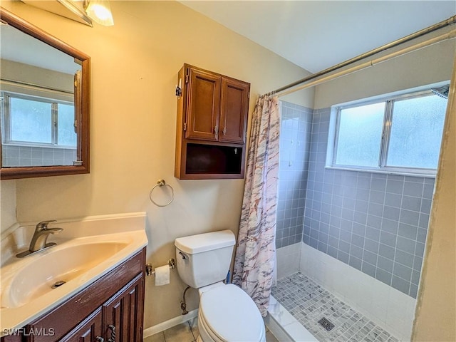 2016 Mariner Ct, Labelle, FL 33935 - bathroom with a shower stall, vanity, toilet, and baseboards