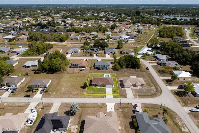 227 Manasota St, Fort Myers, FL 33913 - view of property location with nearby suburban area, property parcel outlined, and a nearby body of water