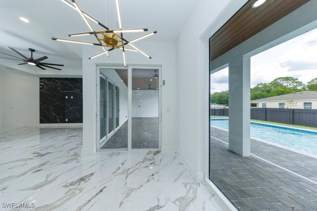 341 NE 31st Ter, Cape Coral, FL 33909 - view of patio / terrace with ceiling fan and fence