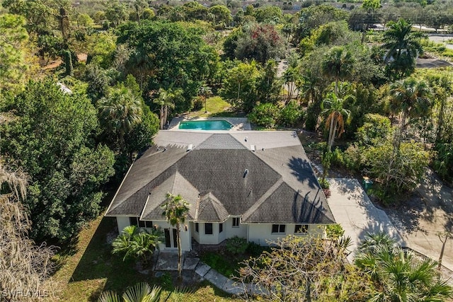 4440 15th Ave SW, Naples, FL 34116 - view from above of property featuring a pool